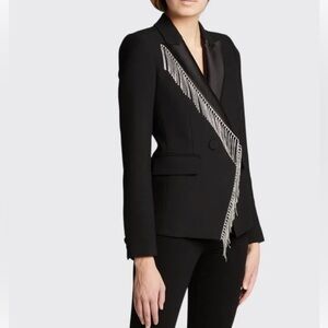 Veronica Beard Elegant Black Blazer with Rhinestone Detail only worn once
